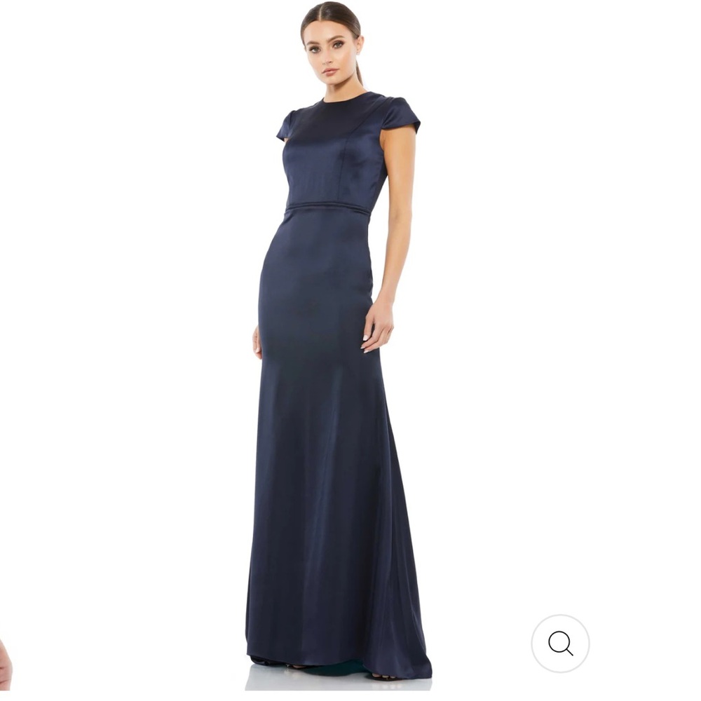 Mac Duggal Navy Blue Wedding Dress